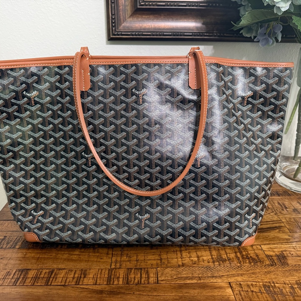 Goyard Brown Artois MM Tote Bag